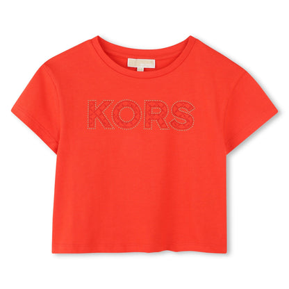 Camiseta Cropped Naranja Algodón Orgánico