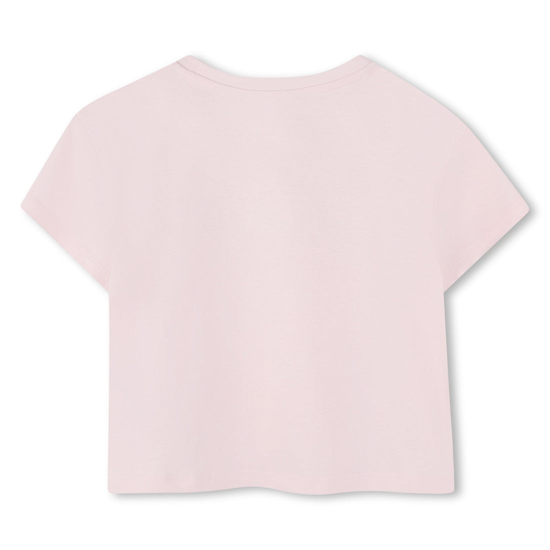 Camiseta Cropped Rosa Algodón Orgánico