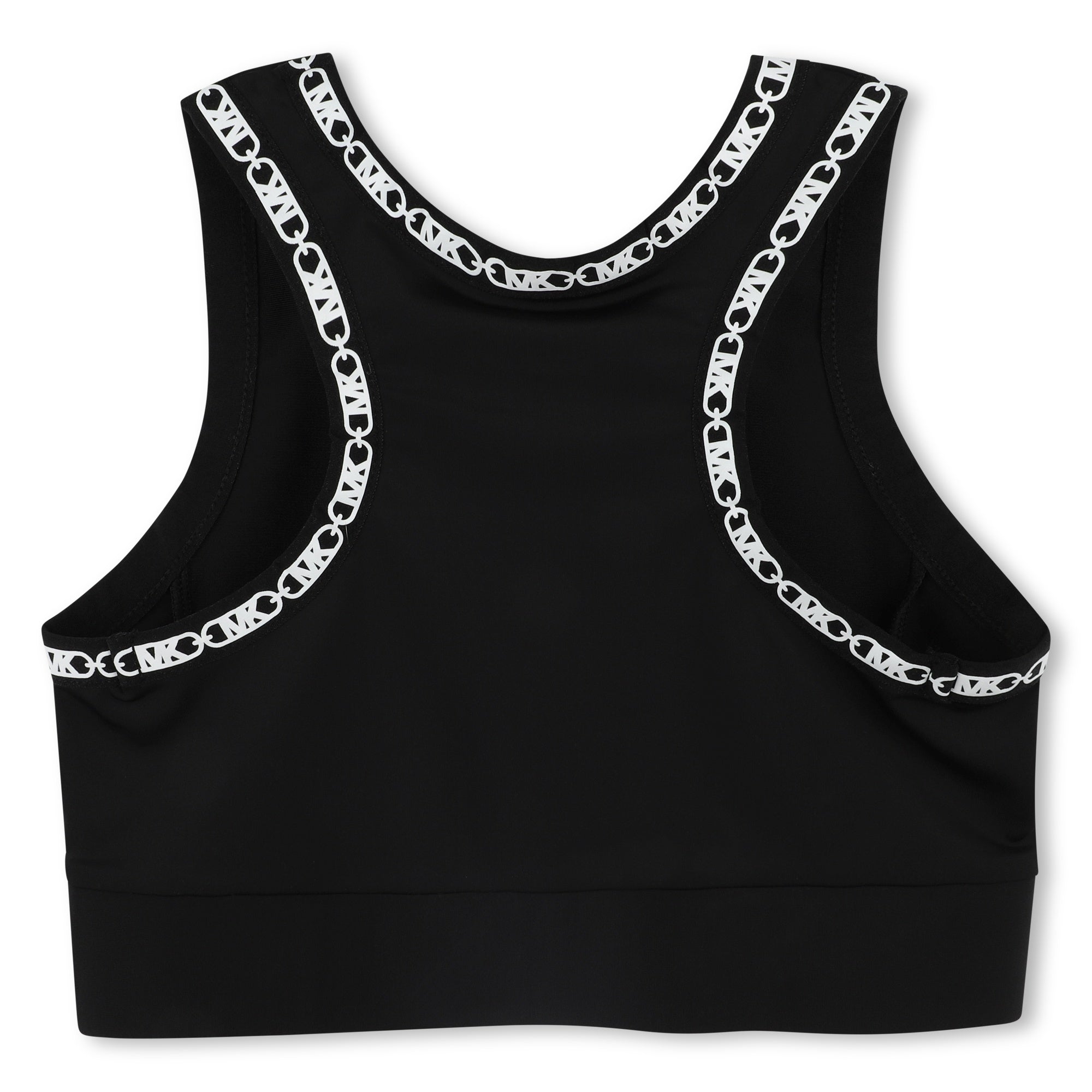 Top Deportivo Negro Franja Monograma