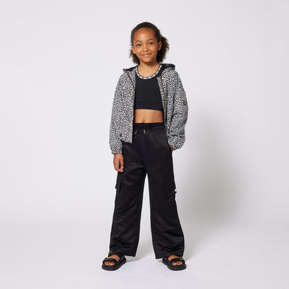 Top Deportivo Negro Franja Monograma