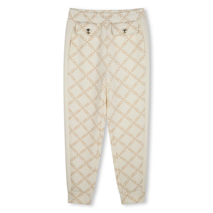 Joggers Blanco Logotipo Integral MK Empire