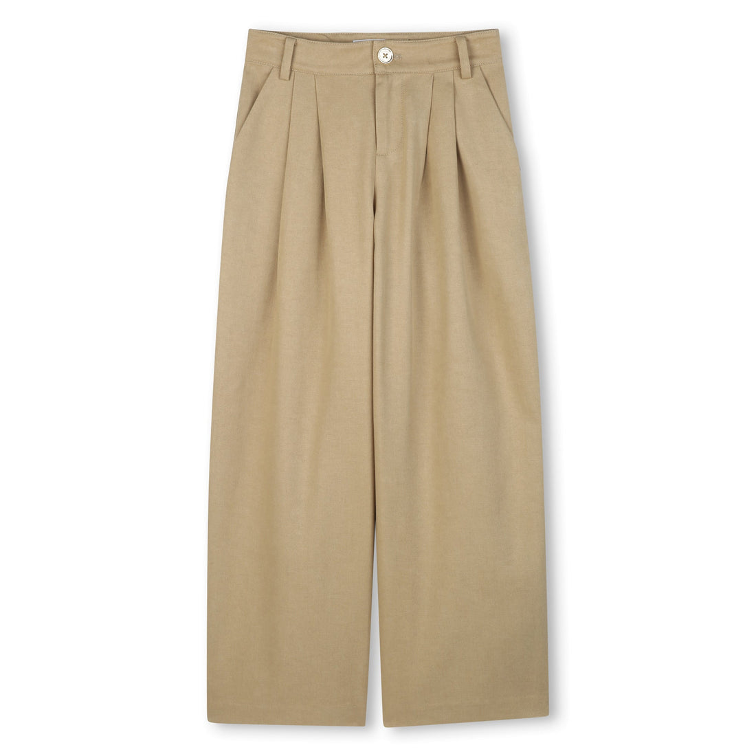 Pantalón Twill Wide Leg MK Camel