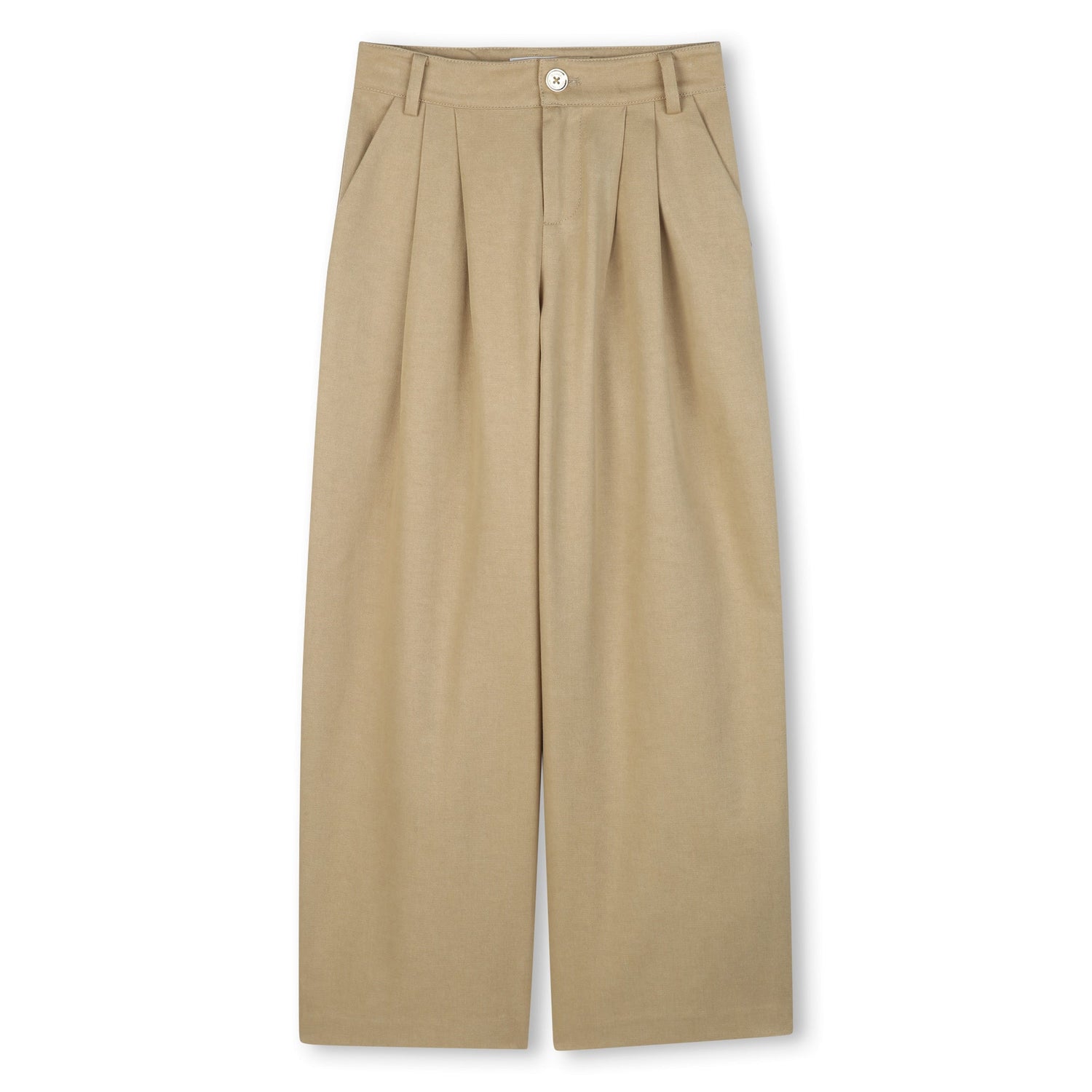 Pantalón Twill Wide Leg MK Camel