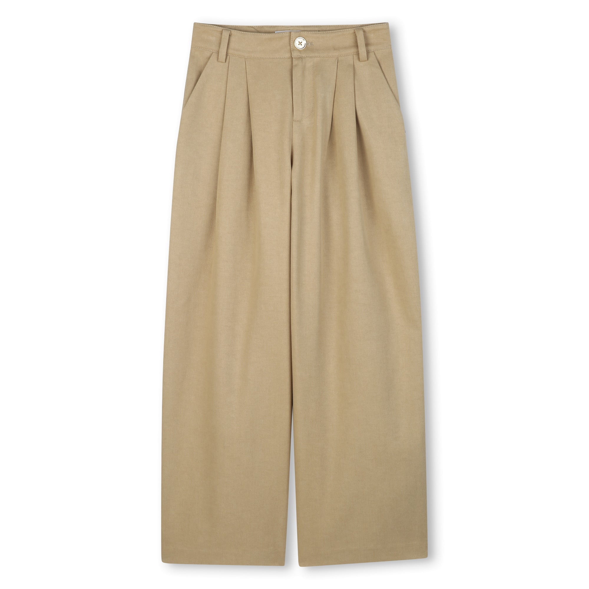 Pantalón Twill Wide Leg MK Camel