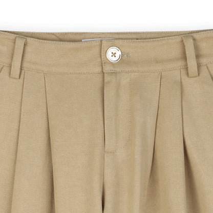 Pantalón Twill Wide Leg MK Camel