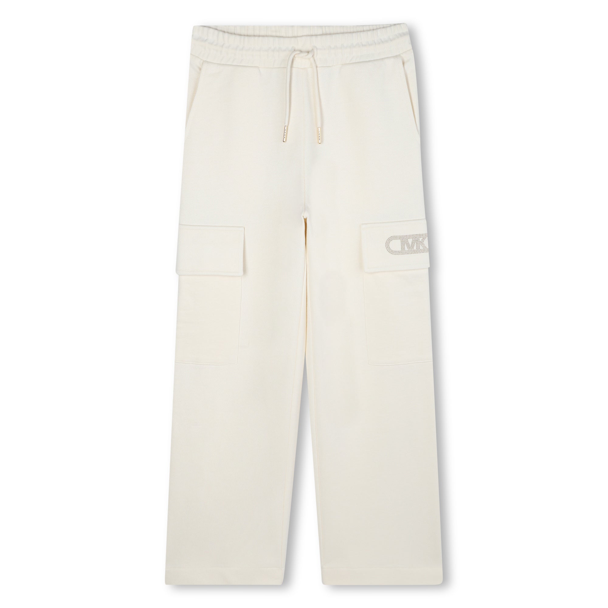 Jogger Cargo Wide Leg MK Studs Vainilla