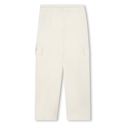 Jogger Cargo Wide Leg MK Studs Vainilla