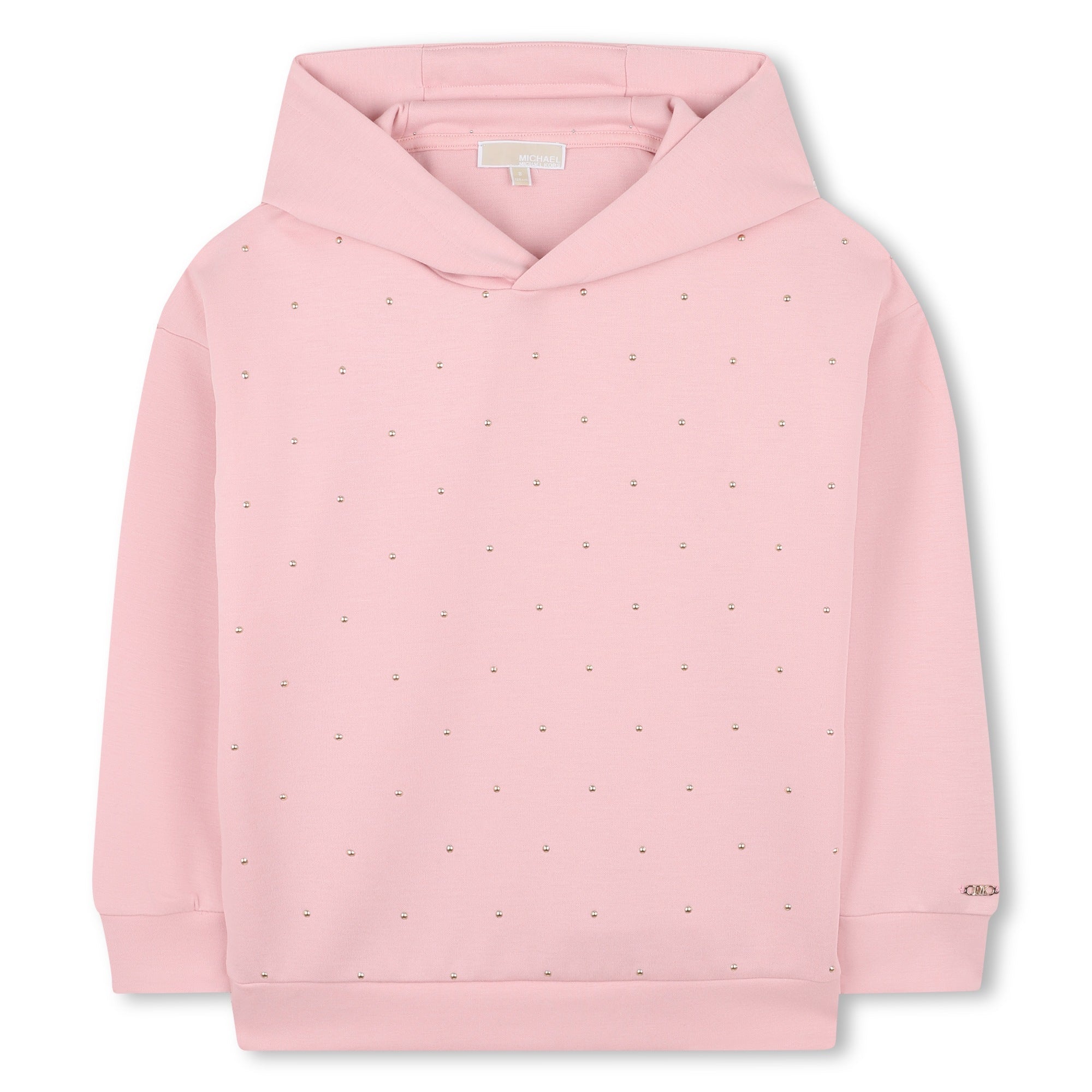 Hoodie Studs Allover MK Empire Dusty Pink