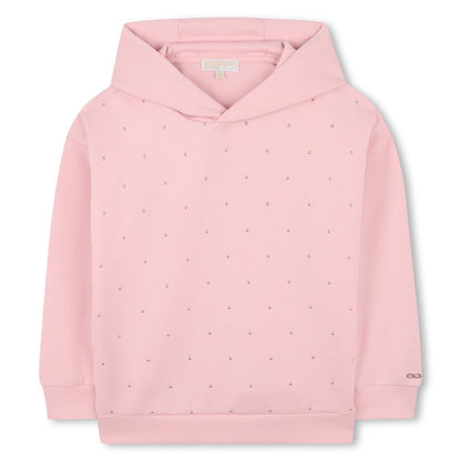 Hoodie Studs Allover MK Empire Dusty Pink
