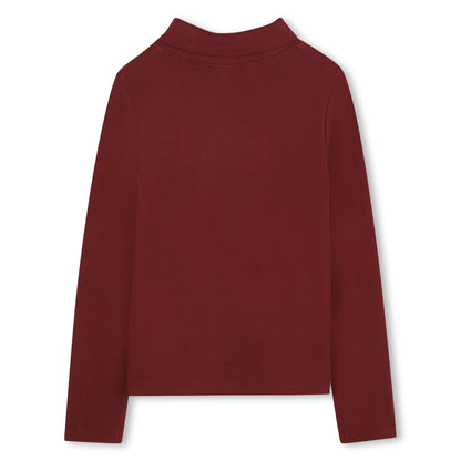 Camiseta Cuello Tortuga MK Granate