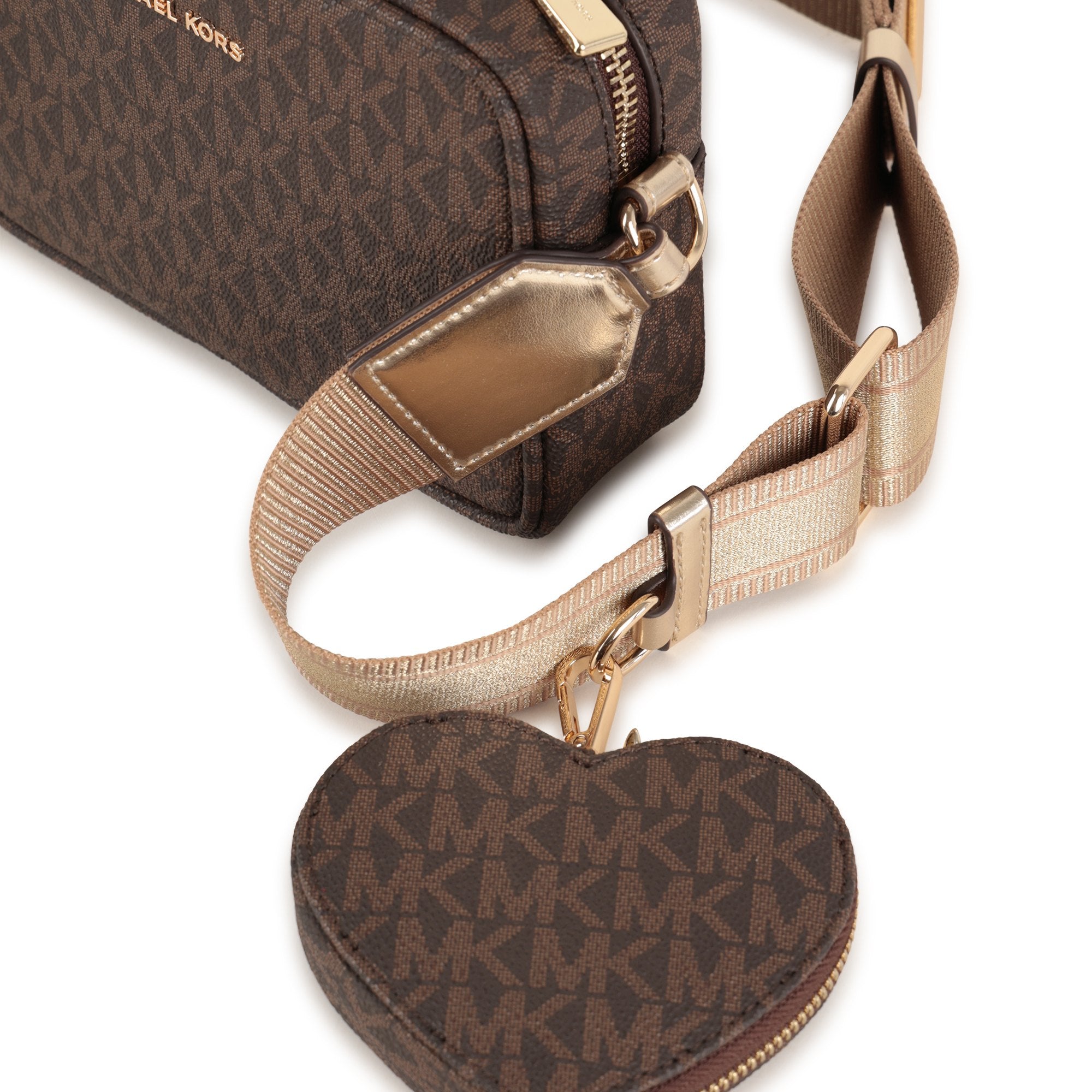 Crossbody Monograma MK Marrón