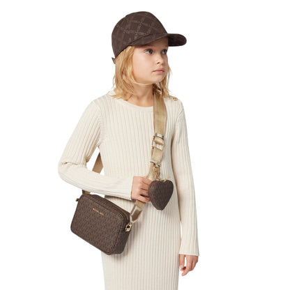 Crossbody Monograma MK Marrón