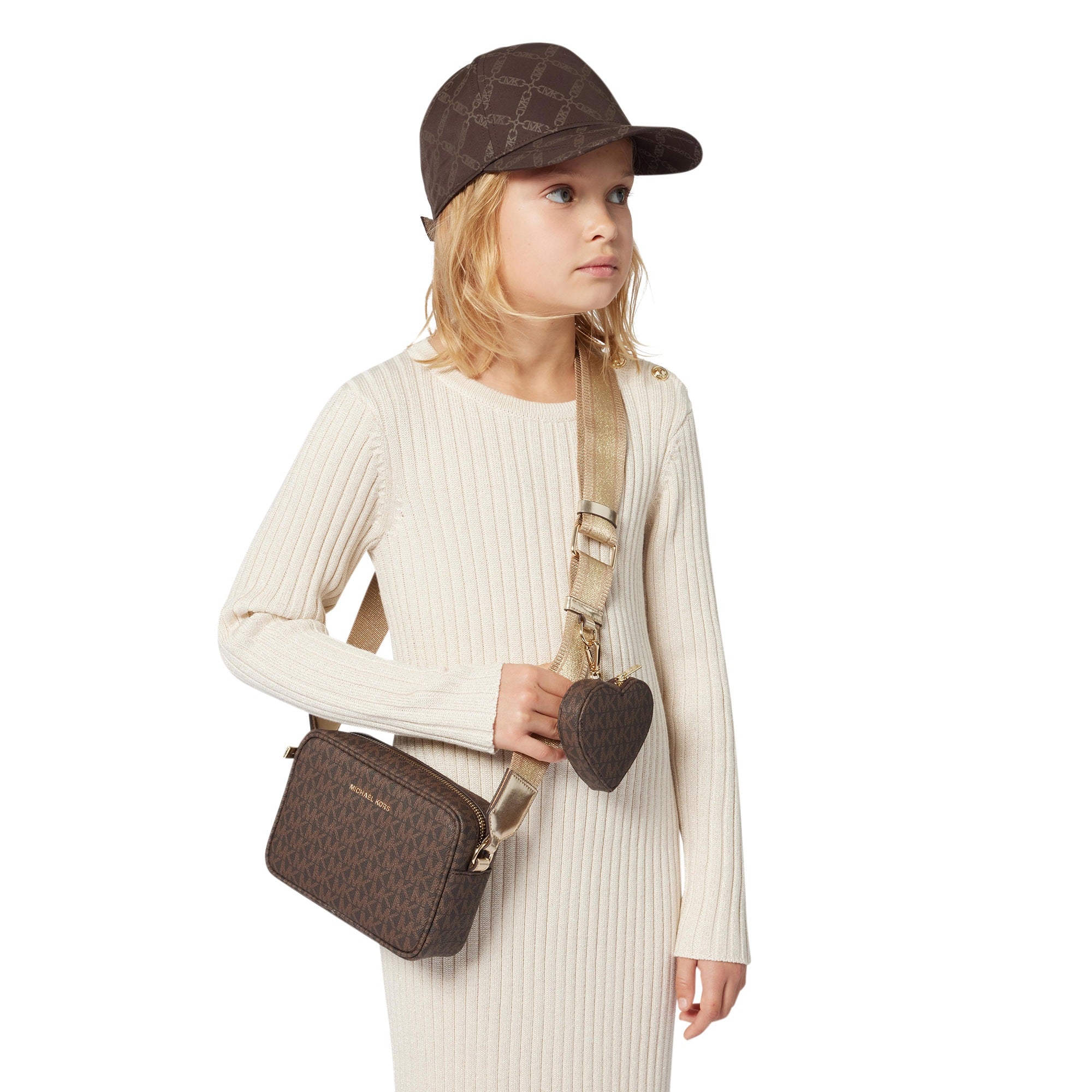 Crossbody Monograma MK Marrón