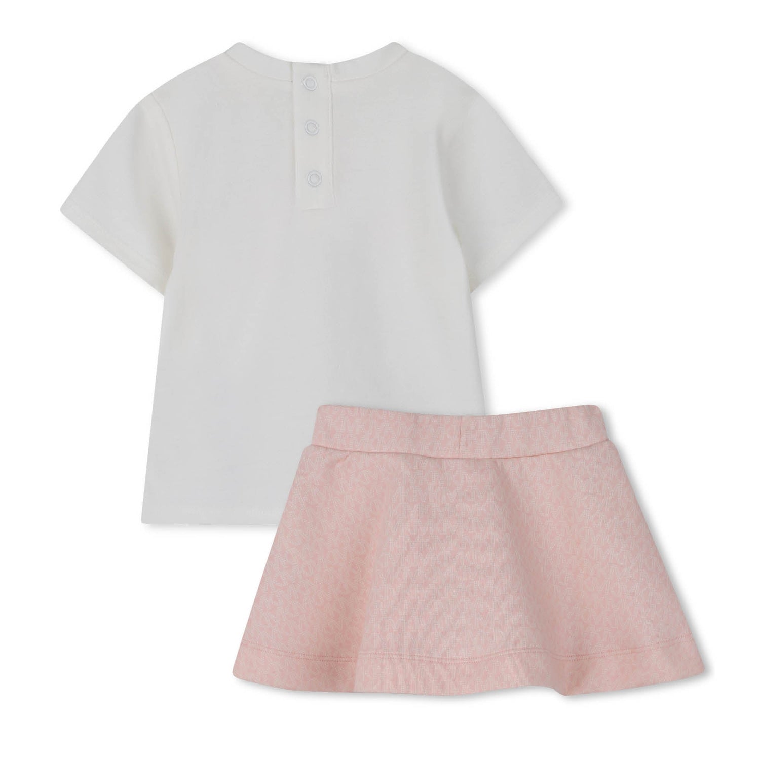 Set Camiseta &amp; Falda Monograma MK Rubor