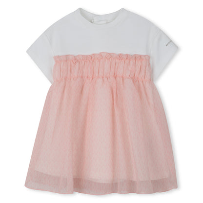 Vestido Combinado Monograma MK Rubor Pálido