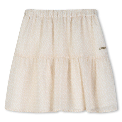 Falda Crepé Monograma Signature MK Arroz