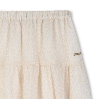 Falda Crepé Monograma Signature MK Arroz