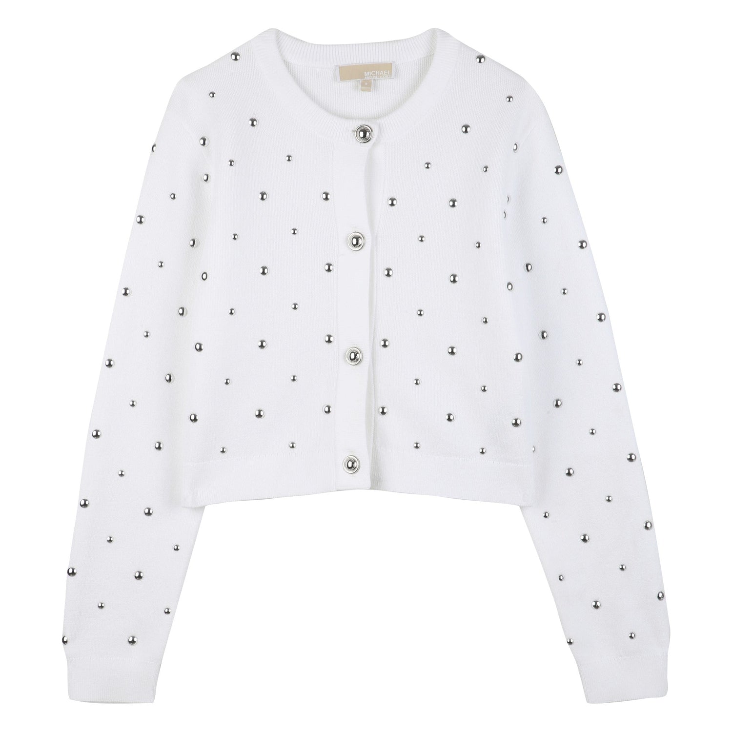 Cardigan Tejido Studs MK Blanco