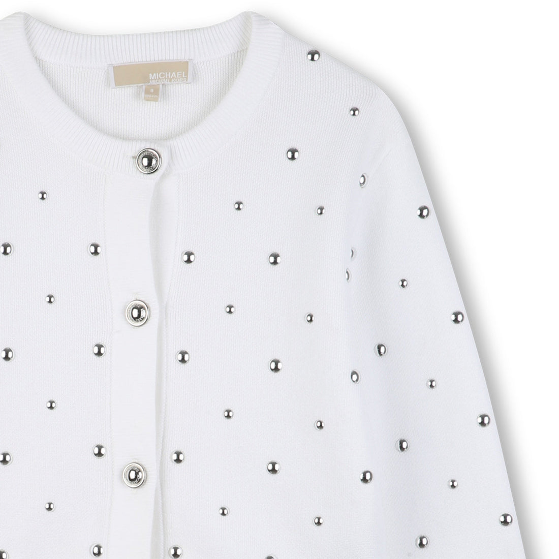 Cardigan Tejido Studs MK Blanco