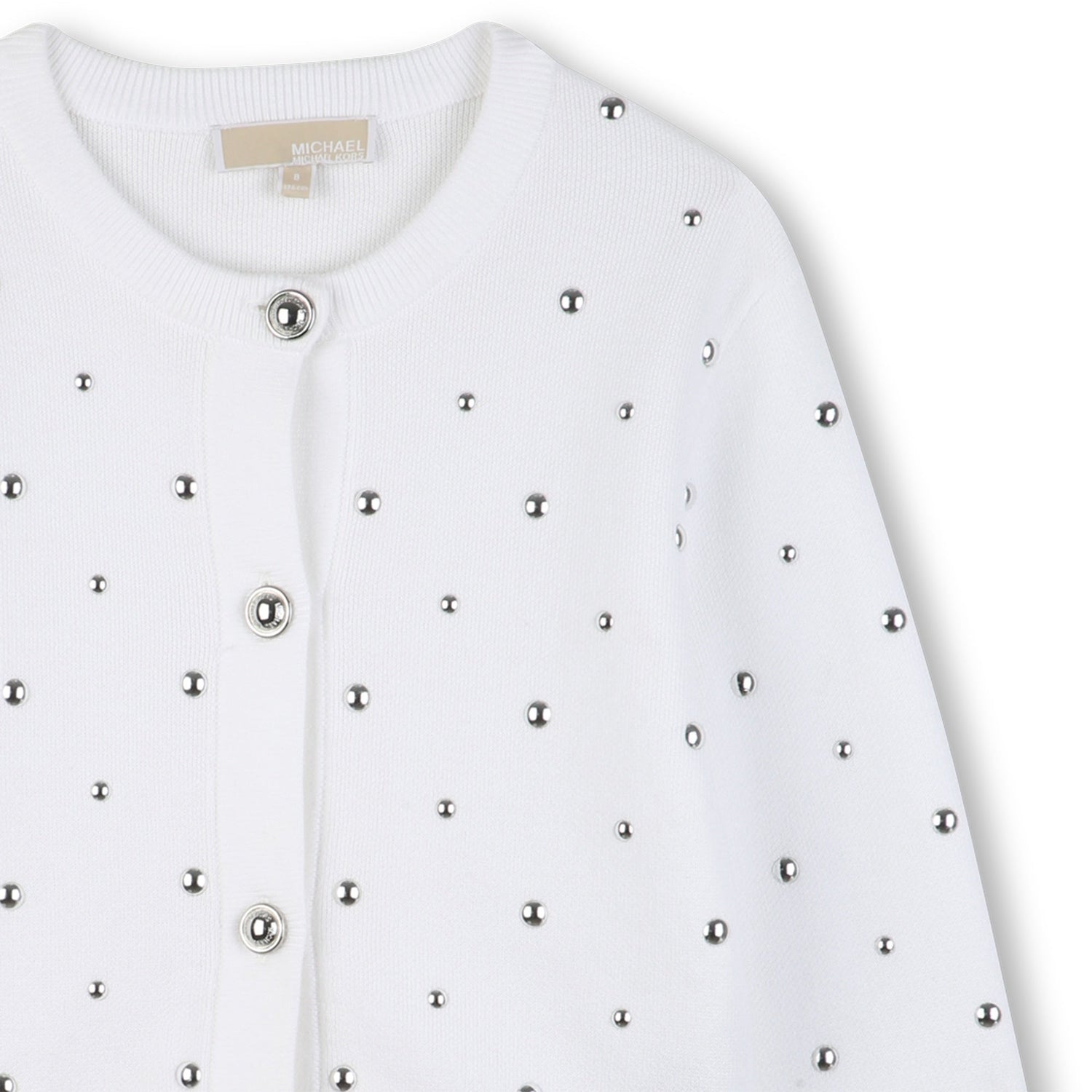 Cardigan Tejido Studs MK Blanco