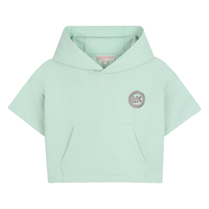 Hoodie Manga Corta Mk Salvia