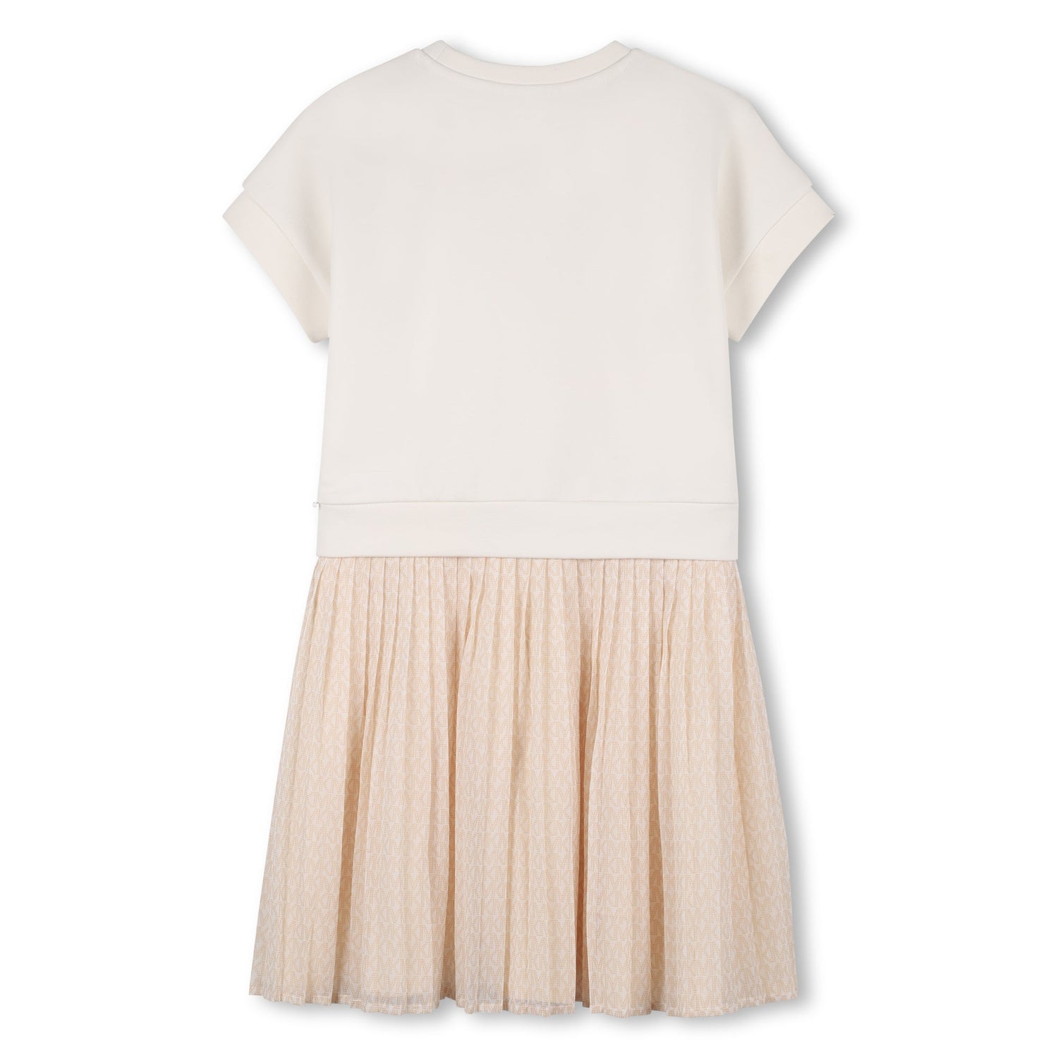 Vestido Combinado Bordado MK Arroz