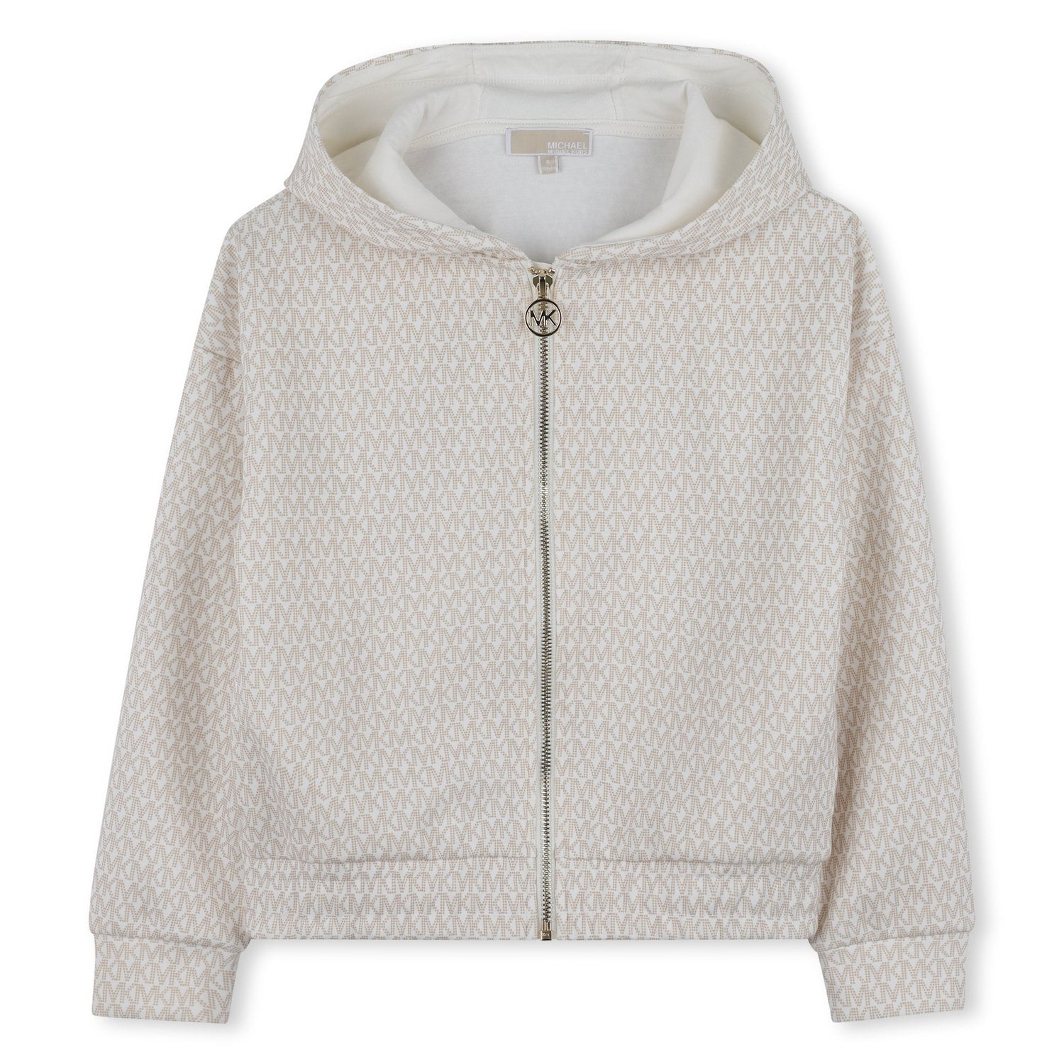 Cardigan Hooded Monograma Signature Arroz