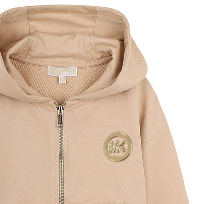 Cardigan Hooded MK Ficelle