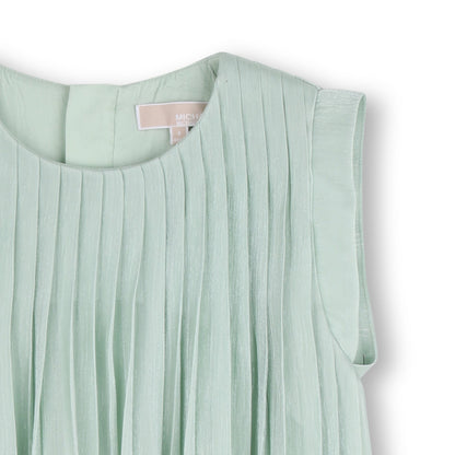 Vestido Plisado Salvia