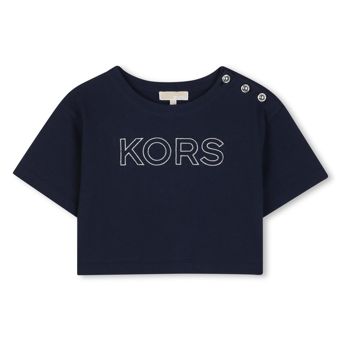 Camiseta Bordado KORS Metálico Azul
