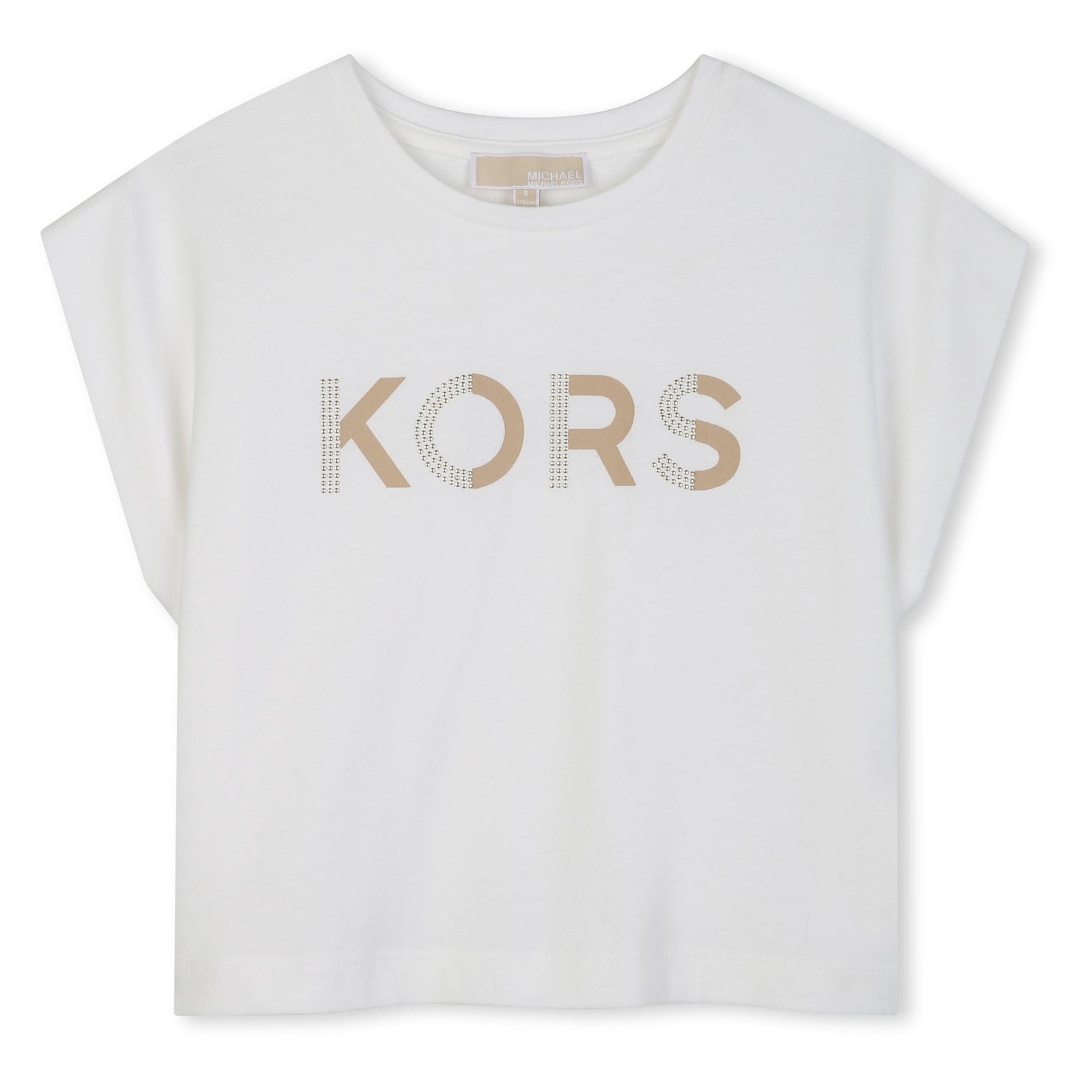 Camiseta Kors Dorado Blanca