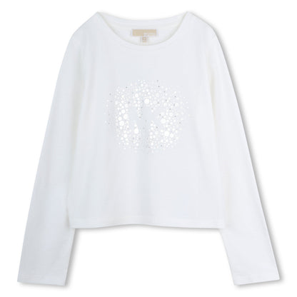 Camiseta Mk Metálico Blanco