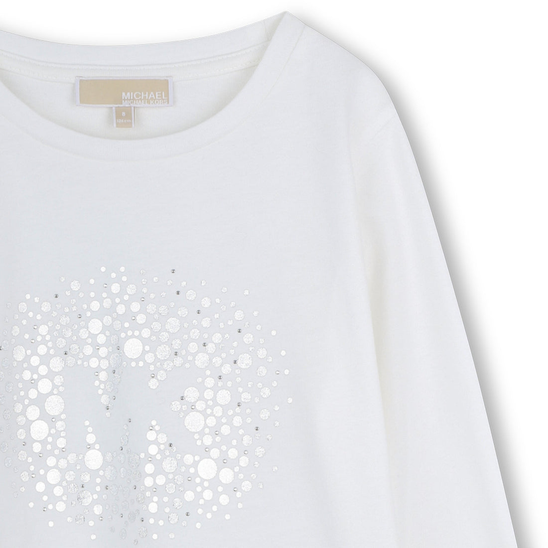 Camiseta Mk Metálico Blanco