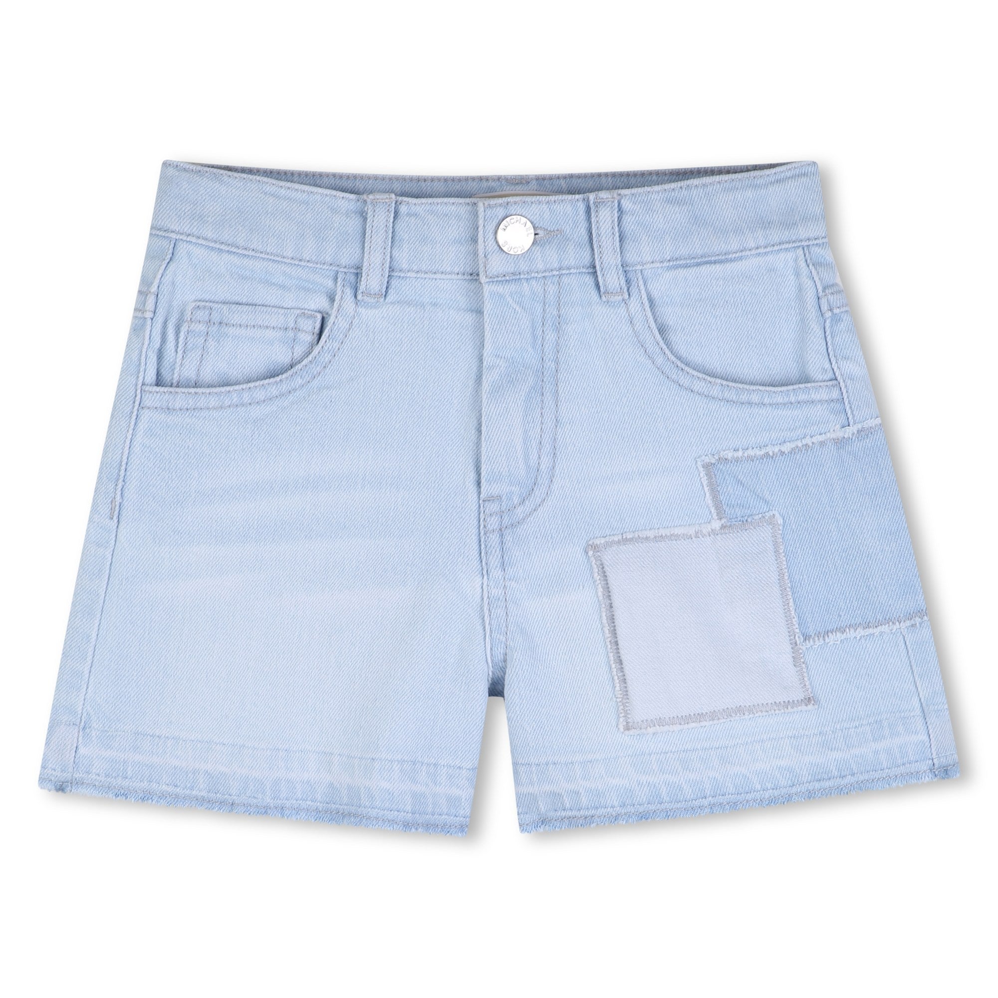 Short Denim Apliques Denim