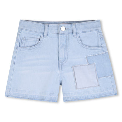 Short Denim Apliques Denim