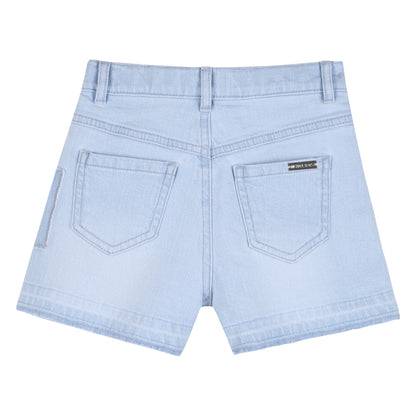 Short Denim Apliques Denim