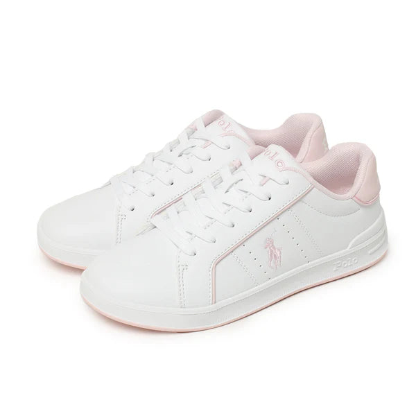 Zapatillas Polo Court Blanco | Rosa Niña