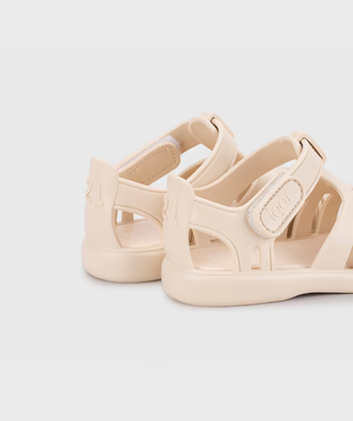 Sandalias Tobby Solid Marfil