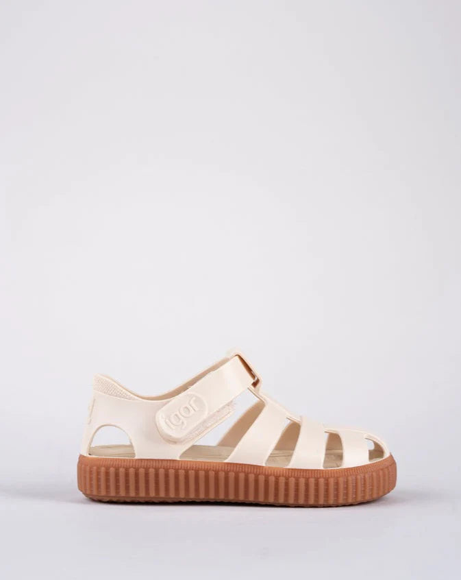 Sandalias Nico Caramelo | Marfil