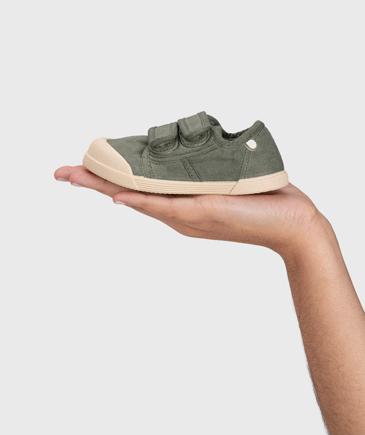 Tenis Lona Barefoot Kaki Unisex