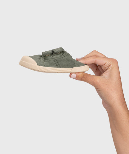 Tenis Lona Barefoot Kaki Unisex