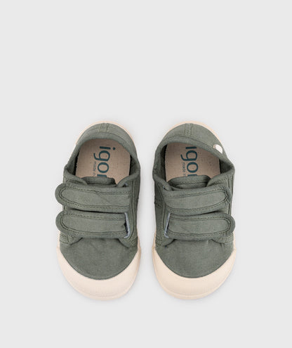 Tenis Lona Barefoot Kaki Unisex