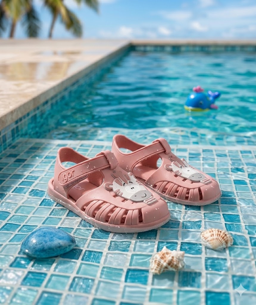 Sandalias Tobby Zebra Rosa