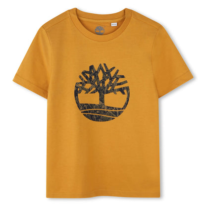 Camiseta Mostaza Básica Algodón Timberland