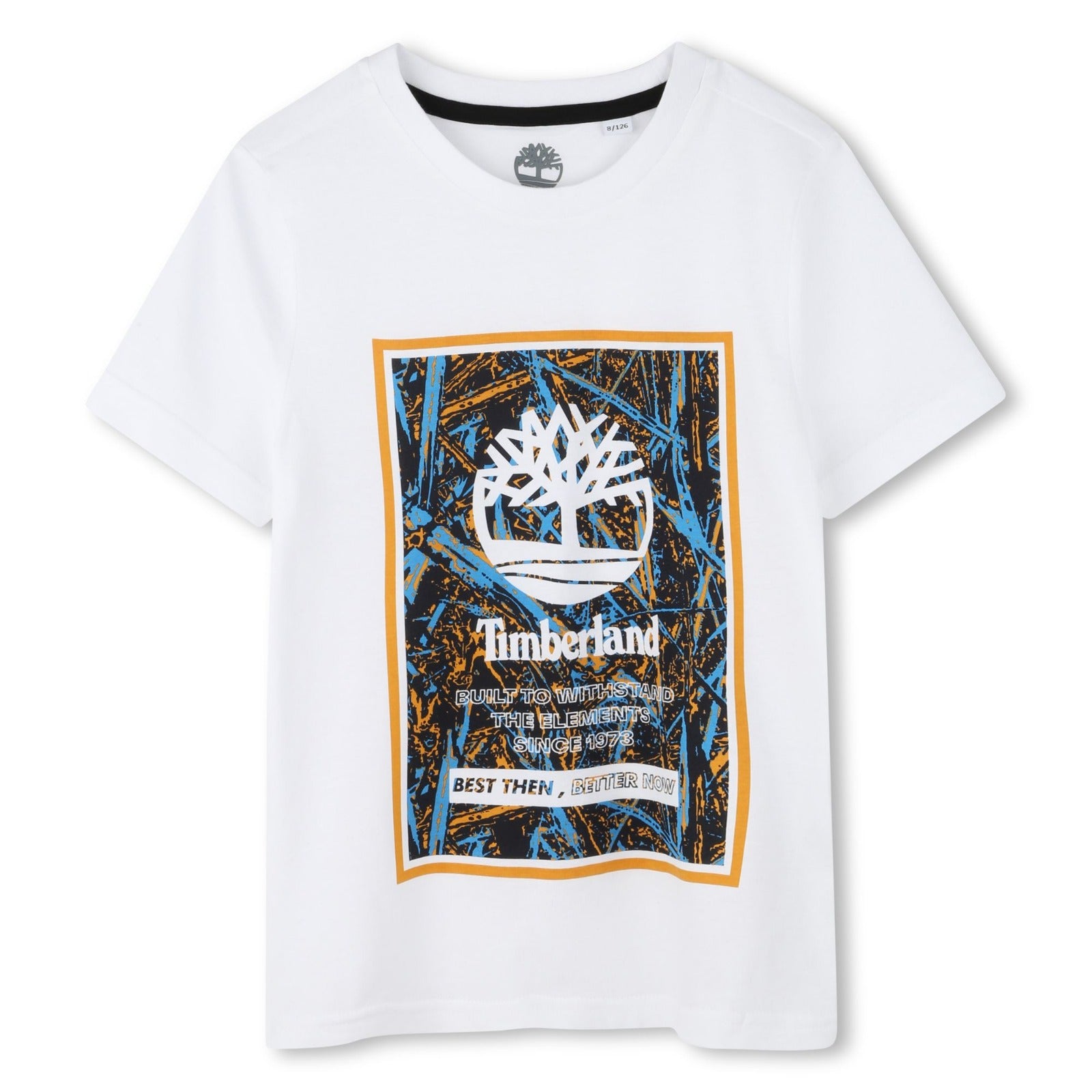 Camiseta Blanca Estampado Fantasía Algodón Timberland