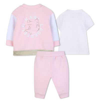 Set 3 Piezas Mini Karl Rose &amp; Blanc