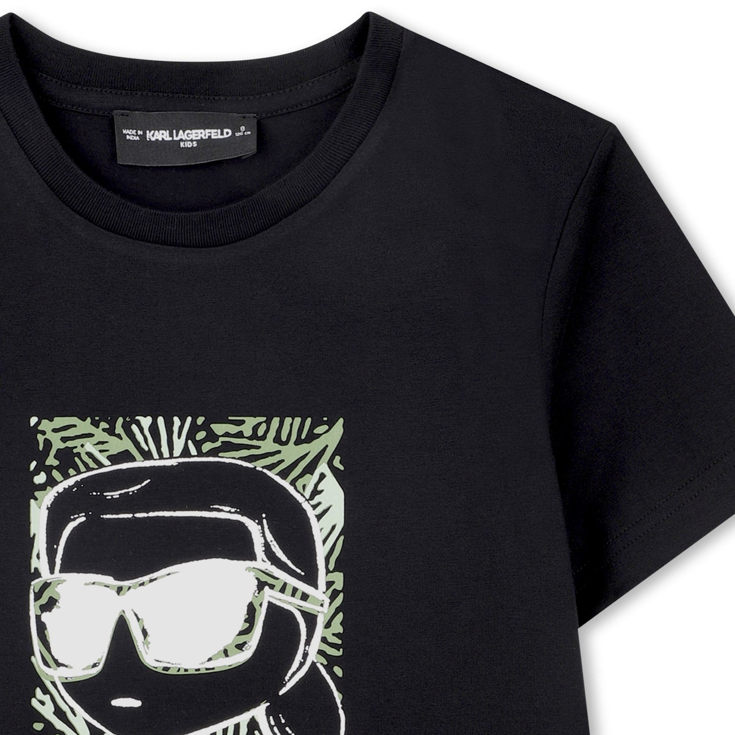 Camiseta Algodón Orgánico Karl Ikonik Negra