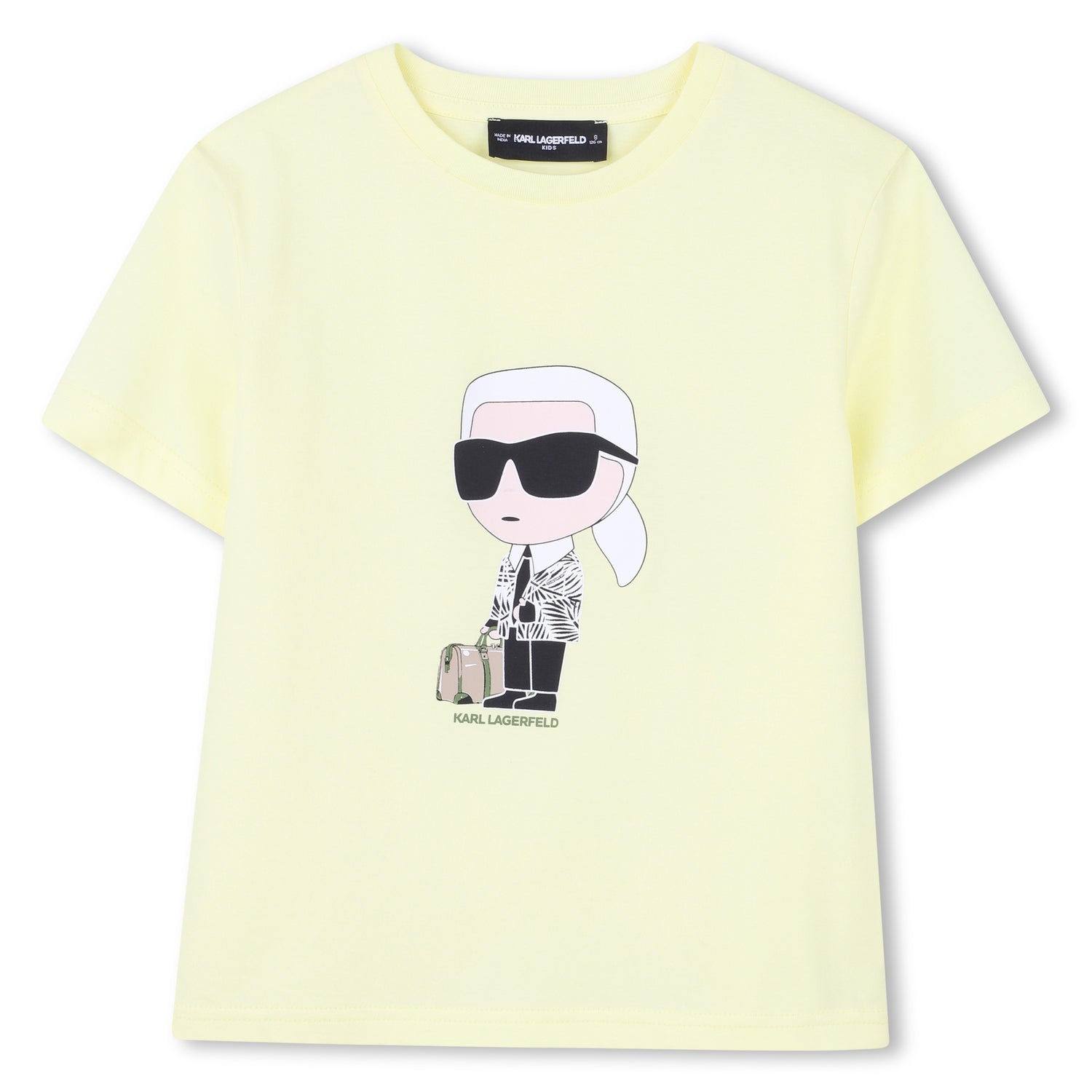 Camiseta Algodón Orgánico Karl Ikonik Amarilla