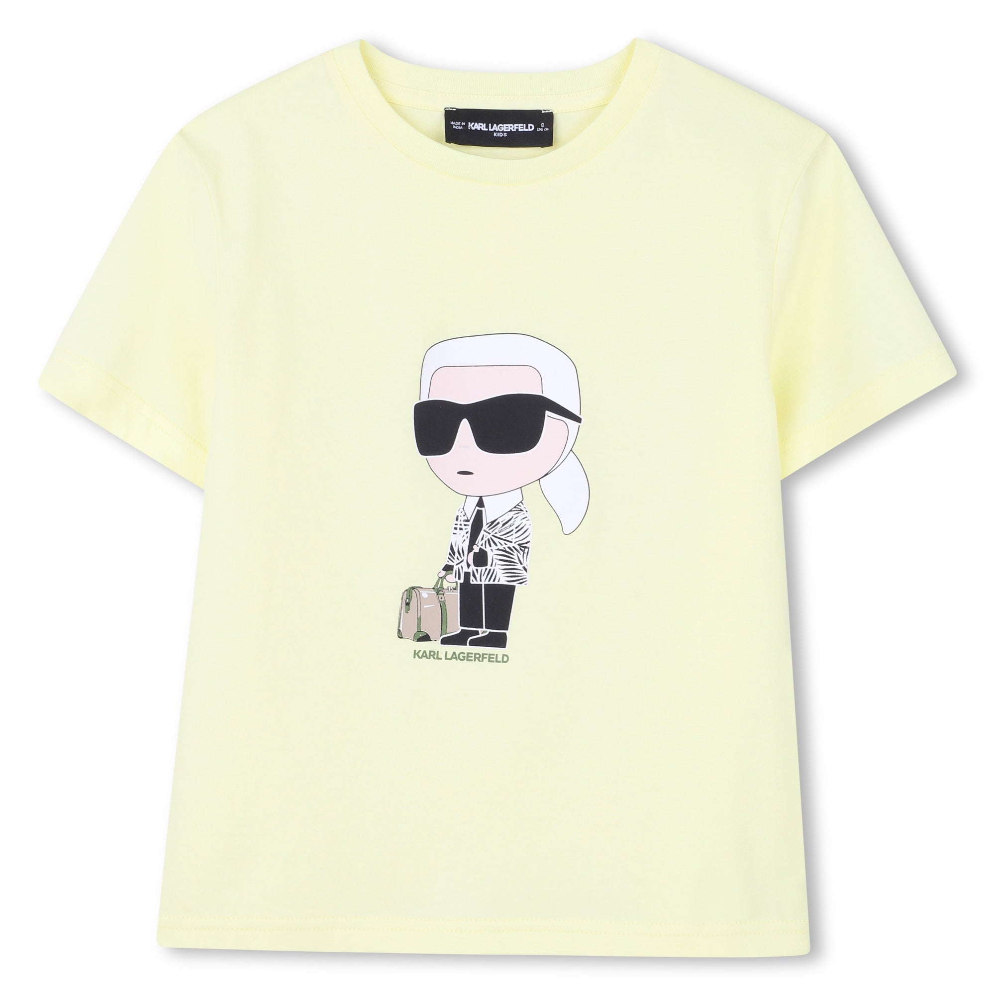 Camiseta Algodón Orgánico Karl Ikonik Amarilla