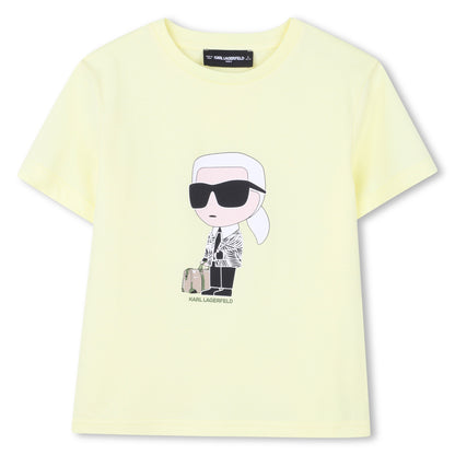 Camiseta Algodón Orgánico Karl Ikonik Amarilla
